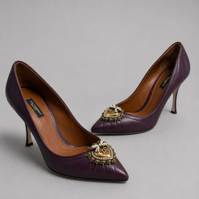 Dolce&Gabbana Devotion Pumps - Plum